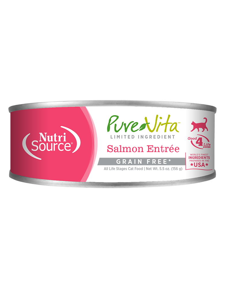 Pure Vita Salmon  Entree Cat Food 5.5 oz