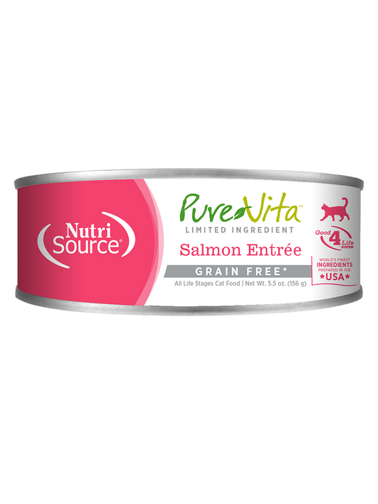 Pure Vita Salmon  Entree Cat Food 5.5 oz