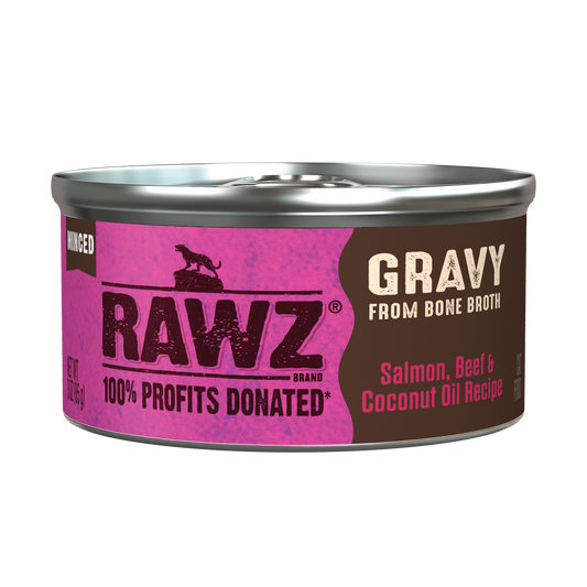 RAWZ Gravy from Bone Broth Salmon, Beef and Coconut Oil (3 oz)