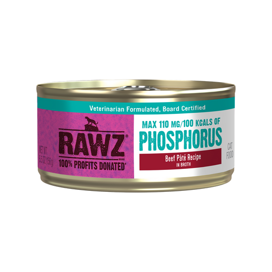 RAWZ Cat Low Phos. Beef Pate 5.5oz