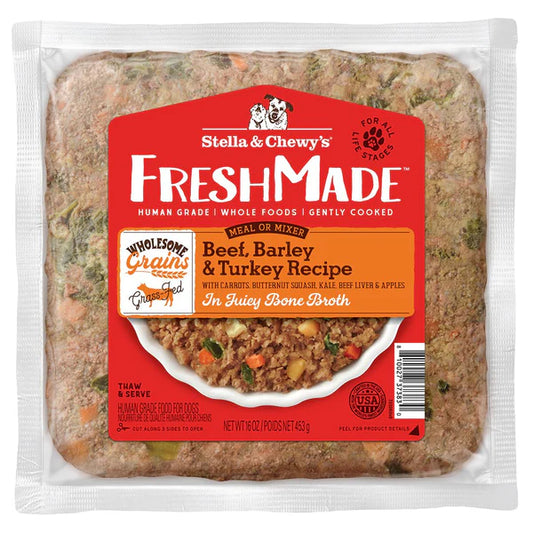 Stella & Chewy Gently Cooked Freshmade (1lb) - Beef/Barley/Turkey