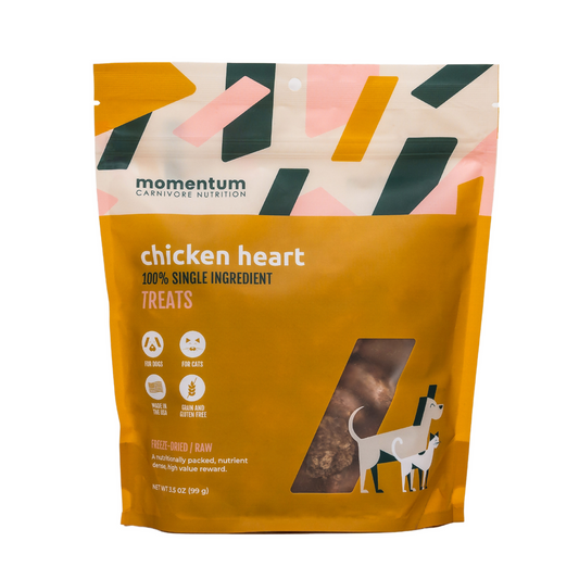 Momentum FD Cat Treats - Chicken Heart 1.9oz