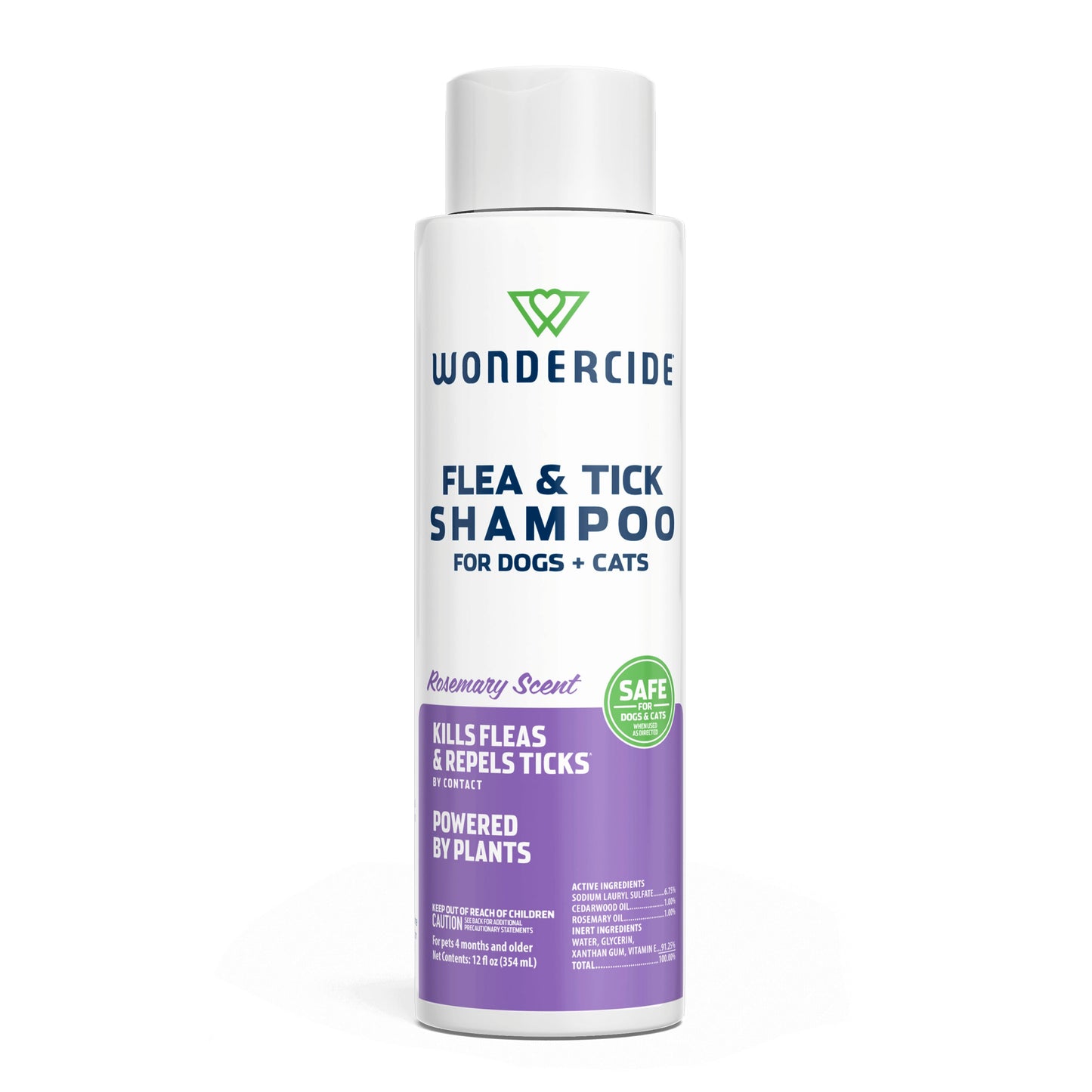 Wondercide Flea & Tick Shampoo for Cats and Dogs (12oz)