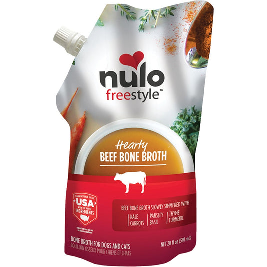 Nulo FreeStyle Beef Bone Broth for Dogs and Cats 20oz