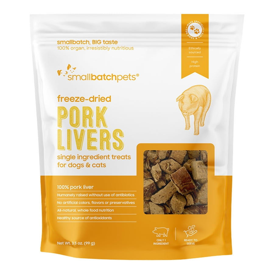 Smallbatch FD Pork Liver Treats 3.5oz