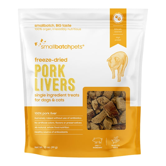 Smallbatch FD Pork Liver Treats 3.5oz