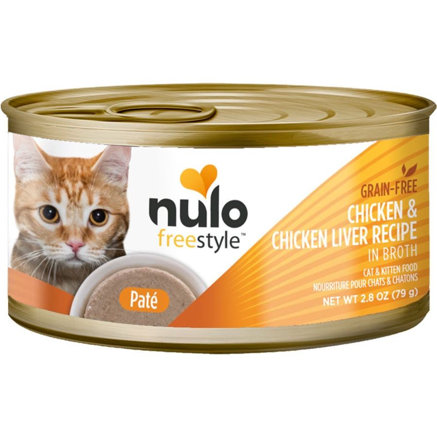 Nulo Freestyle Cat & Kitten Chicken & Chicken Liver in Broth Recipe Canned Cat Food