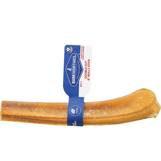 Barkworthies Double Cut Odor Free Bully Stick 6" Box of 50