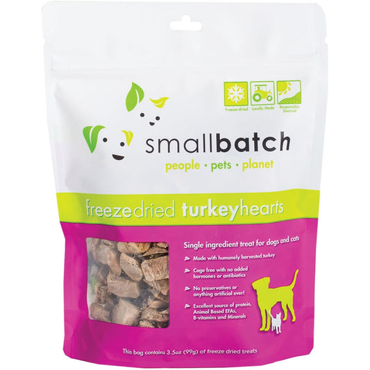SmallBatch FD Turkey Hearts 3.5oz Pouch