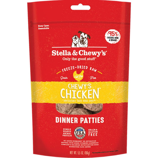 Stella & Chewy's Dog Chicken FD Patties 5.5 oz