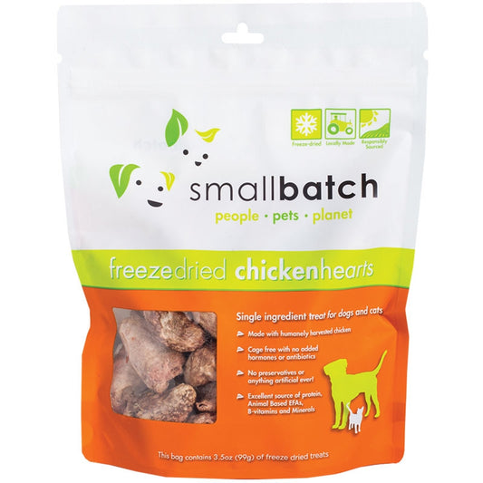 SmallBatch FD Chicken Hearts 3.5oz Pouch