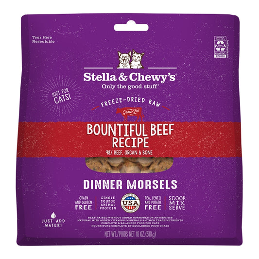 Stella & Chewy's  Beef FD Morsels for Cats 18 oz