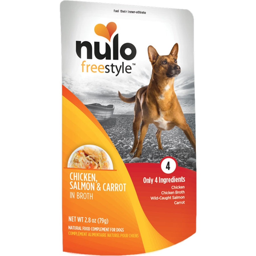 Nulo Freestyle Puppy & Adult Chicken, Salmon & Carrot Recipe Wet Dog Food Topper