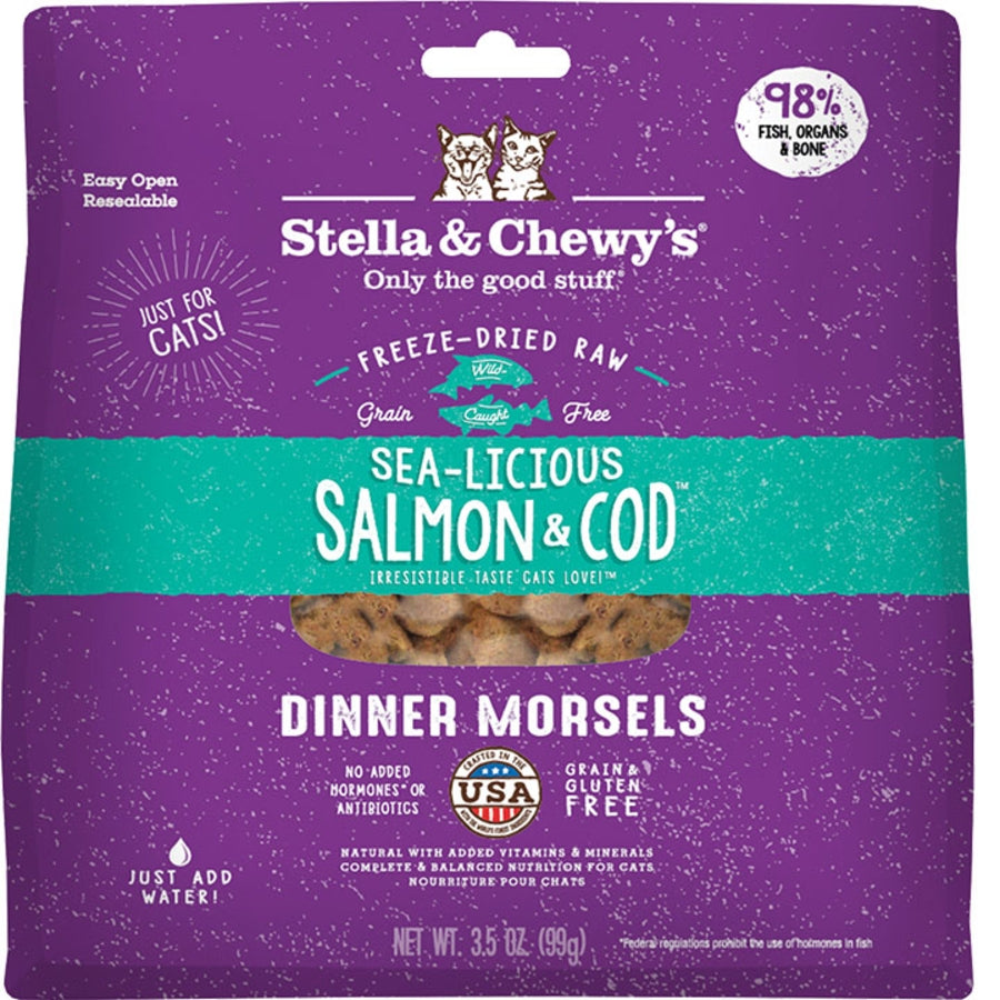 Stella & Chewy's Cat FD Salmon/Cod Morsels 3.5 oz