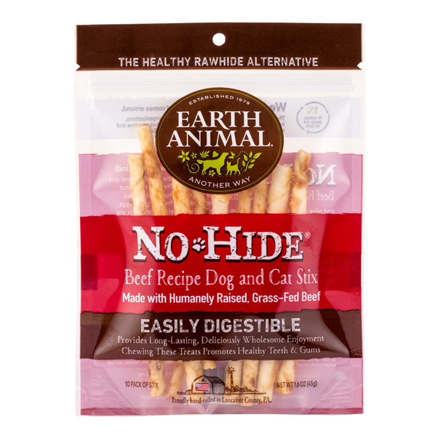 Earth Animal No Hide Beef Stix 10-Pack