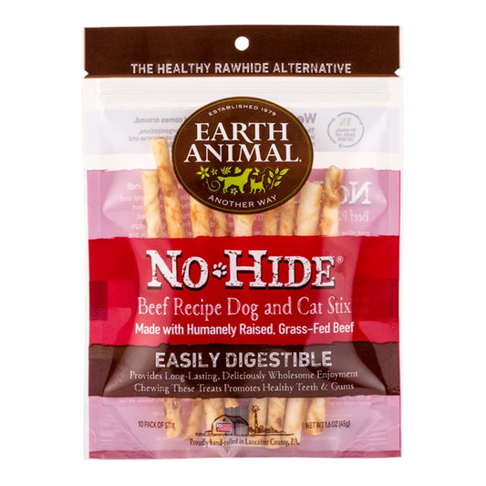Earth Animal No Hide Beef Stix 10-Pack