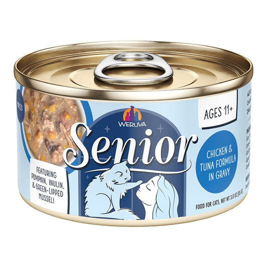 Weruva Senior Chicken & Tuna in gravy 3oz