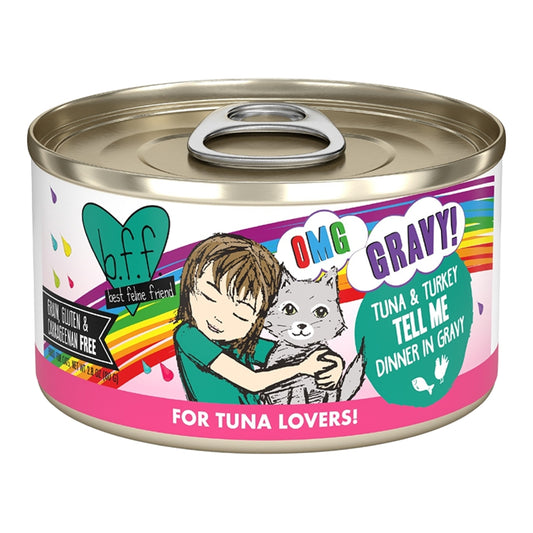 BFF OMG Tell Me Tuna & Turkey  2.8oz