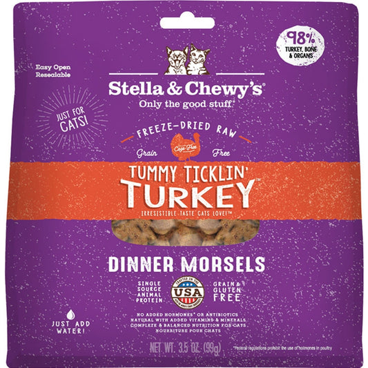 Stella & Chewy's FD Turkey Morsels for Cats 3.5 oz