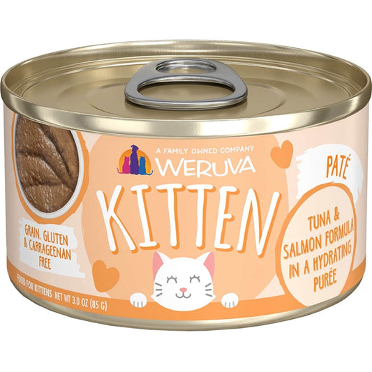 Weruva Kitten Tuna & Salmon in Puree 3oz Can