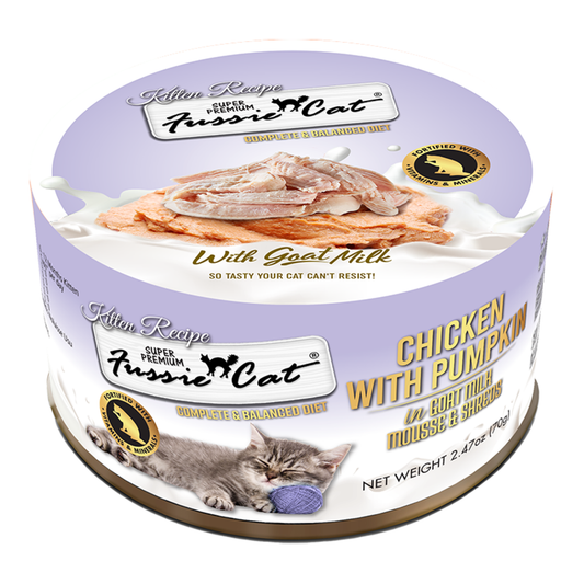 Fussie Cat Goat's Milk Chicken with Pumpkin Kitten Recipe (2.47oz) (Copy)