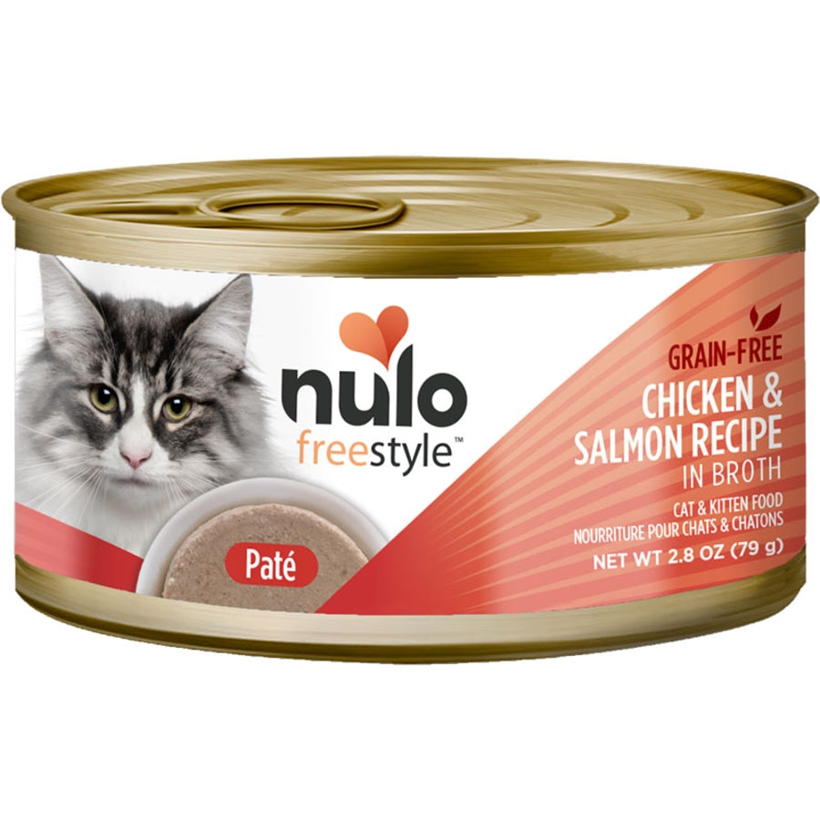 Nulo Freestyle Cat & Kitten Chicken & Salmon in Broth Recipe Canned Cat Food