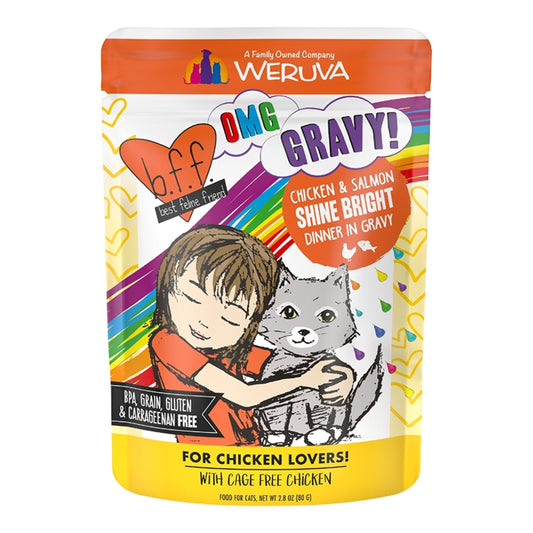 BFF Chicken/Salmon Shine Bright in Gravy for Cats 2.8oz