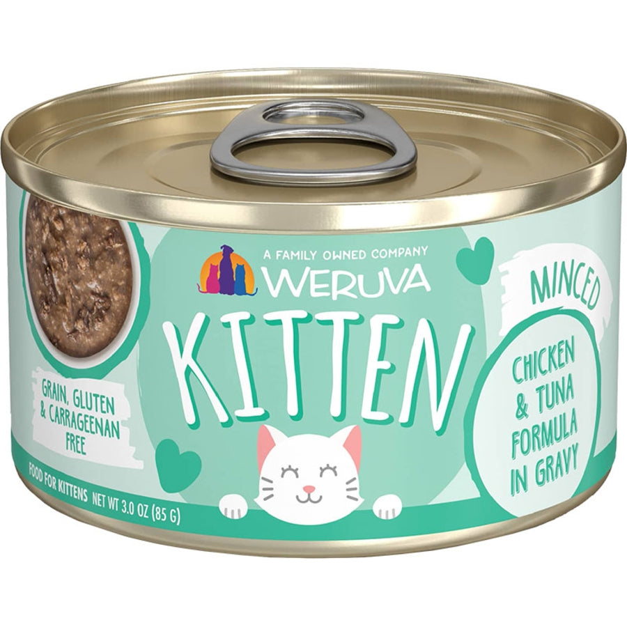 Weruva Kitten Tuna & Chicken in Gravy 3oz can