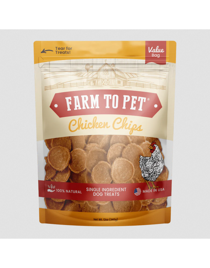 Farm to Pet Chips 12oz - Chicken