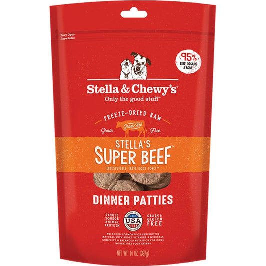 Stella & Chewy FD Dinner Patties for Dogs - Beef 14oz