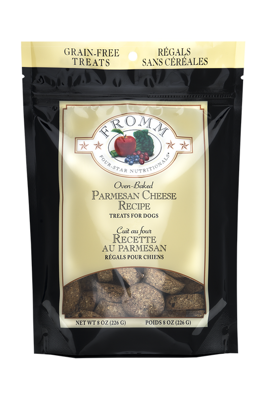 Fromm Four-Star Parmesan Cheese Dog Treats 8oz Pouch