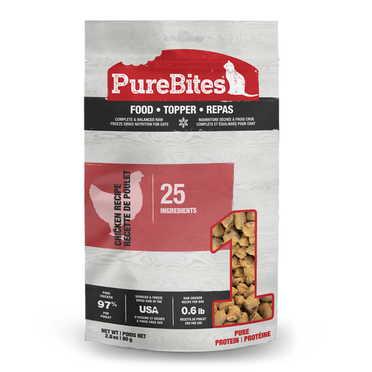 PureBites FD Chicken Recipe & Topper for Cats 2.8oz