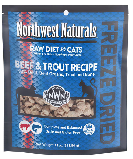 NW Naturals FD Beef Trout Recipe for Cats (11oz)
