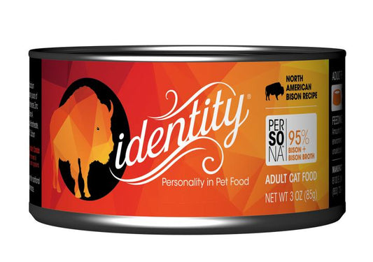 Identity Free-Range Bison Recipe for Cats 3oz Can