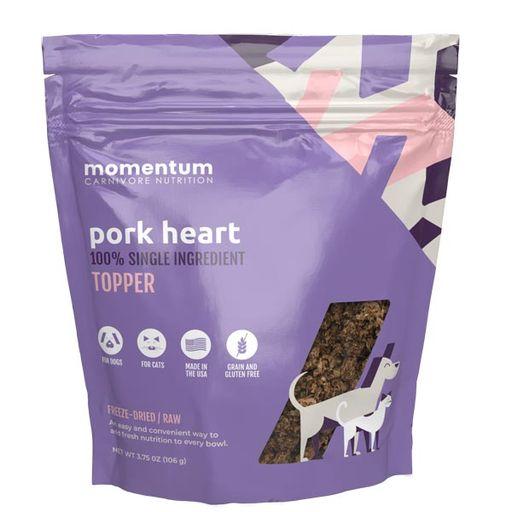 Momentum FD Raw Topper for Dogs and Cats 3.75oz -Pork Heart