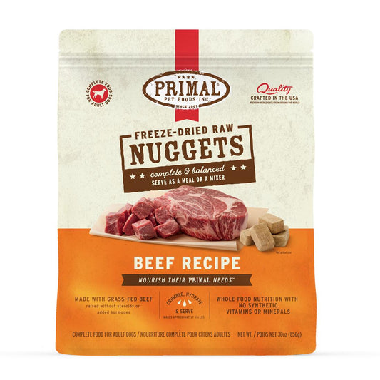 Primal FD Dog Nuggets Beef Formula 30oz