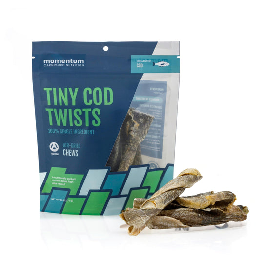 Momentum Air Dried Chews Tiny Cod Twists 2.5oz