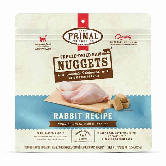 Primal Cat FD Rabbit Nuggets 14 oz