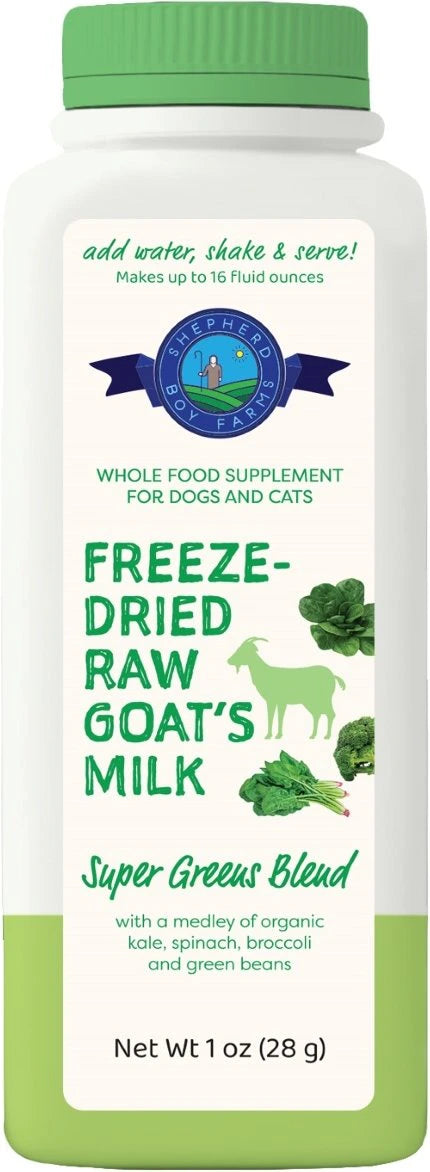 Shepherd Farms FD Raw Goat Milk 2oz- Super Greens Blend