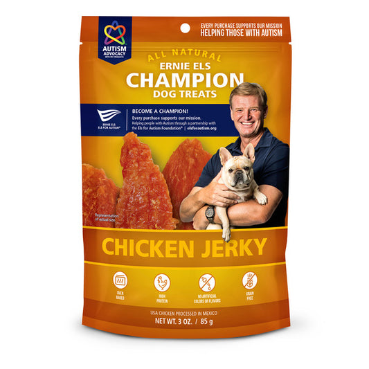Ernie Els Dog Treats Chicken Jerky  3 oz