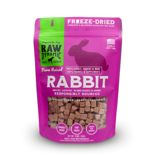 Raw Dynamic FD Dog Food 14 oz - Rabbit