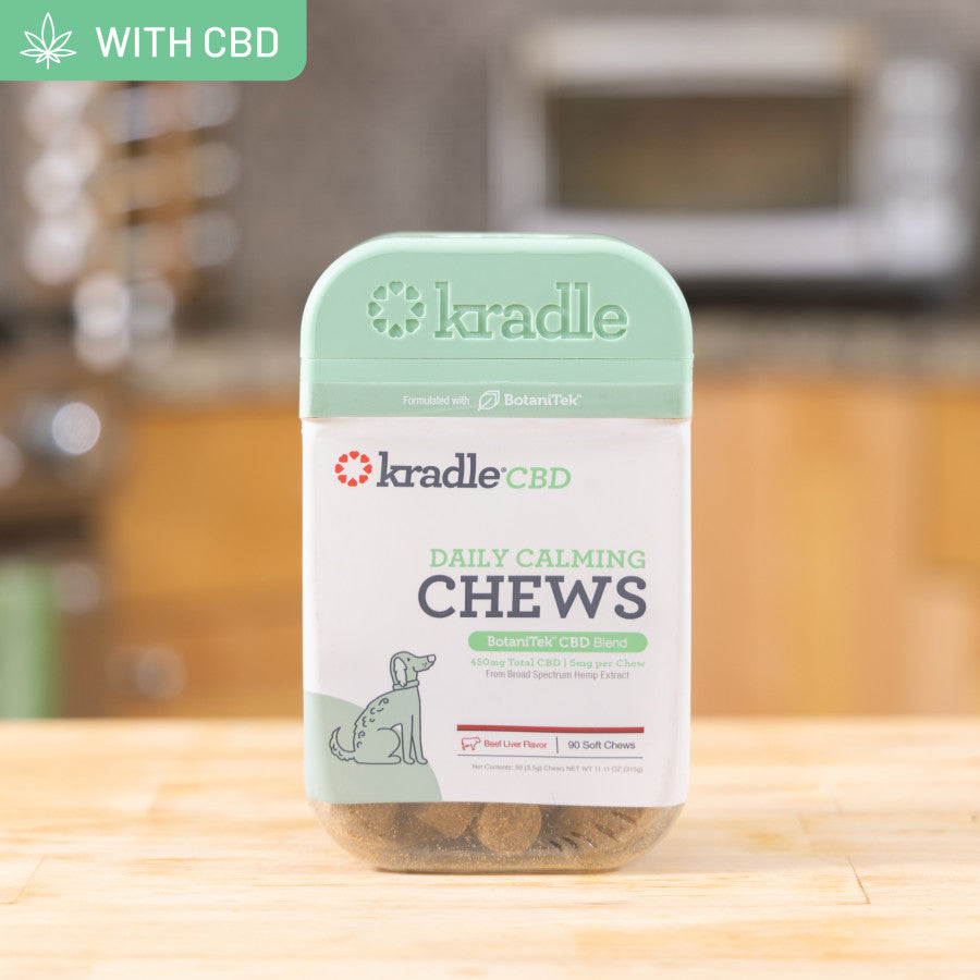 Kradle CBD Calming Chew for Dogs Beef Flavor (4oz)
