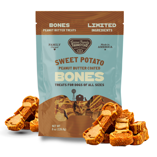 Gaines Family Farmstead Sweet Potato Peanut Butter Bones (40oz)