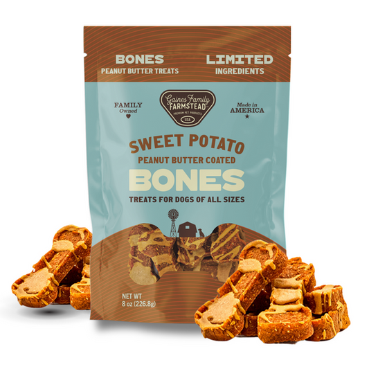 Gaines Family Farmstead Sweet Potato Peanut Butter Bones (40oz)