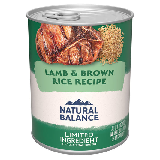 Natural Balance Limited Ingredient Lamb and Brown Rice Recipe (13oz)