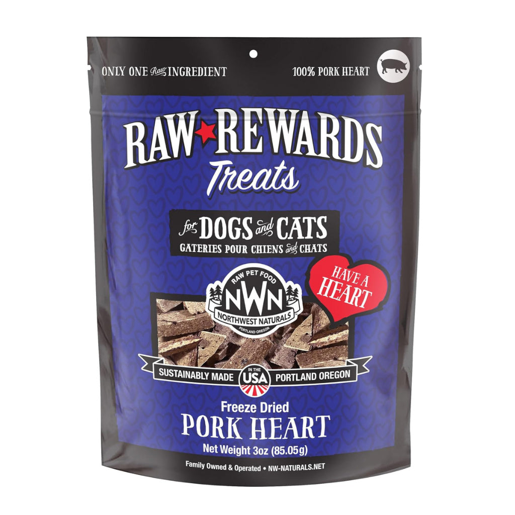 NW Naturals FD Pork Heart Treats 10oz Bag