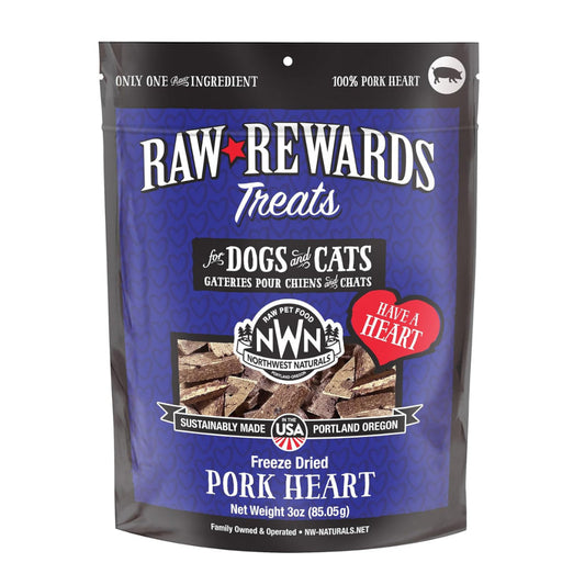 NW Naturals FD Pork Heart Treats 10oz Bag