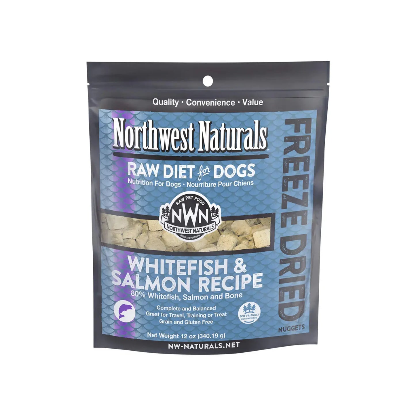 NW Naturals Whitefish FD Nuggets for Dogs 25oz