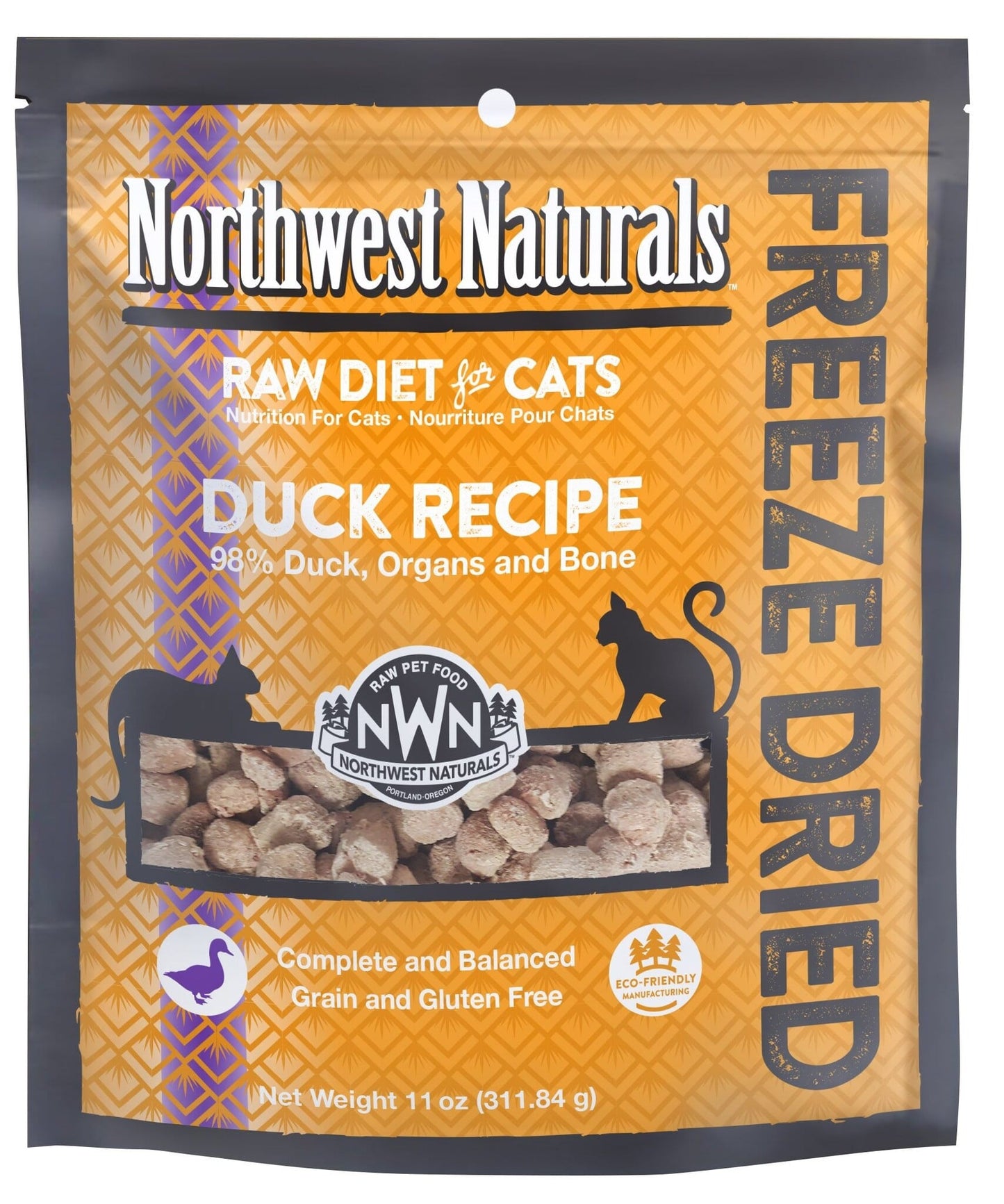 NW Naturals FD Duck Recipe for Cats 11oz
