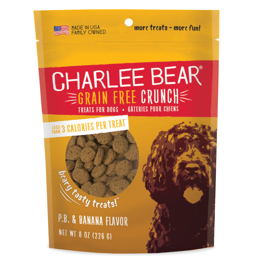 Charlee Bear Dog Treats - Peanut Butter & Banana 8oz